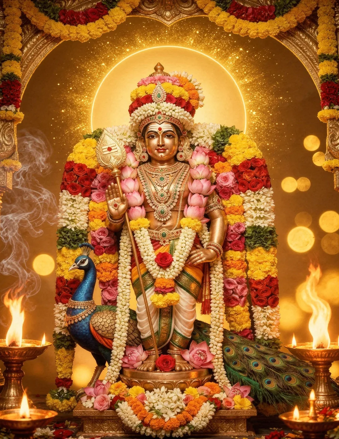 Online Karthikai Deepam Murugar pooja service with personalized sankalpam and live temple ritual
