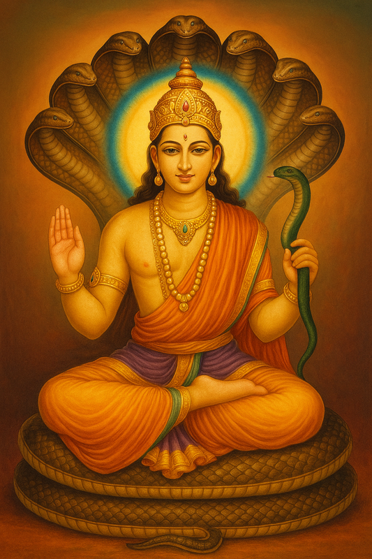 Divine Naga Devata worshipped during traditional Naga Panchami rituals